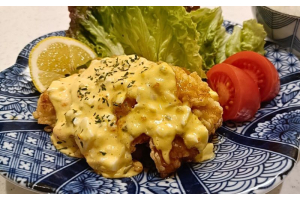Japanese Chicken Nanban - Crispy Fried Chicken with Sweet & Sour Sauce and Tartar Sauce