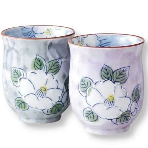 ARITA WARE FLORAL PATTERN TEAPOT AND TEACUP SET