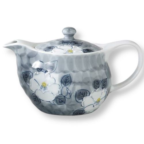 ARITA WARE FLORAL PATTERN TEAPOT AND TEACUP SET