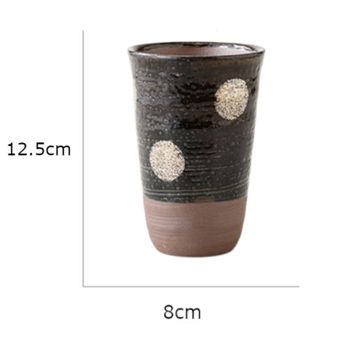 HASAMI WARE TENMOKU ROUND PATTERN BEER CUP