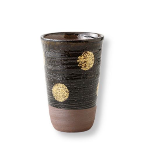 HASAMI WARE TENMOKU ROUND PATTERN BEER CUP