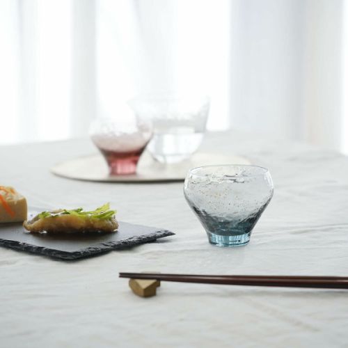EDO GLASS YACHIYO GAMA HANDMADE COLD SAKE GLASS