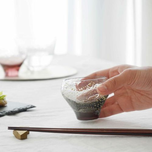 EDO GLASS YACHIYO GAMA HANDMADE COLD SAKE GLASS
