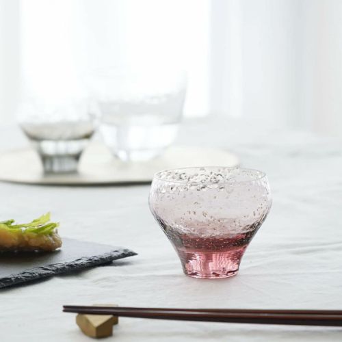 EDO GLASS YACHIYO GAMA HANDMADE COLD SAKE GLASS