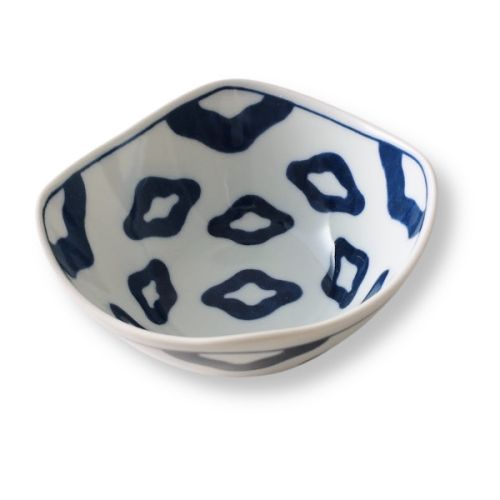 HASAMI WARE BLUE INDIGO PATTERN SMALL BOWL SET OF 5