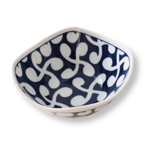 HASAMI WARE BLUE INDIGO PATTERN SMALL BOWL SET OF 5