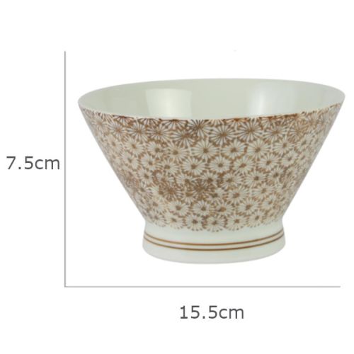 HASAMI WARE BROWN TRADITIONAL PATTERN BOWL