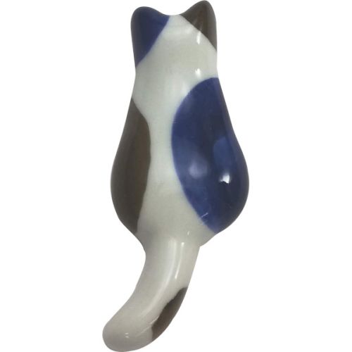 HASAMI WARE NEKO HASHIOKI CAT-SHAPED CHOPSTICK RESTS SET OF 5