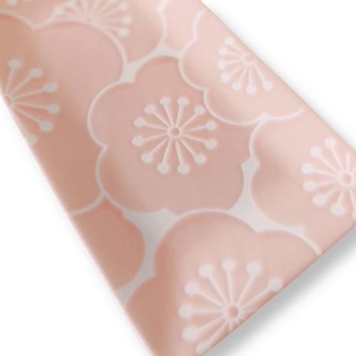 HASAMI WARE HAFURI UME PLUM RECTANGULAR PLATE