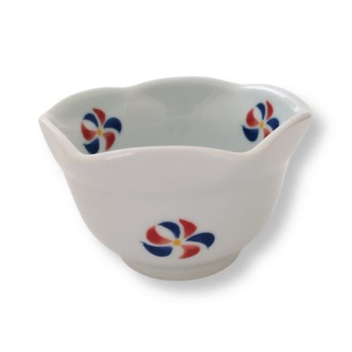 HASAMI WARE RED PAINTING SMALL BOWL SET OF 5