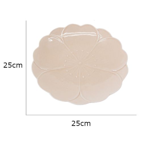 HASAMI WARE SAIKAI POTTERY SAKURA PINK GLAZE PLATE