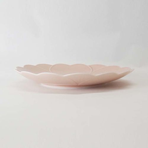 HASAMI WARE SAIKAI POTTERY SAKURA PINK GLAZE PLATE