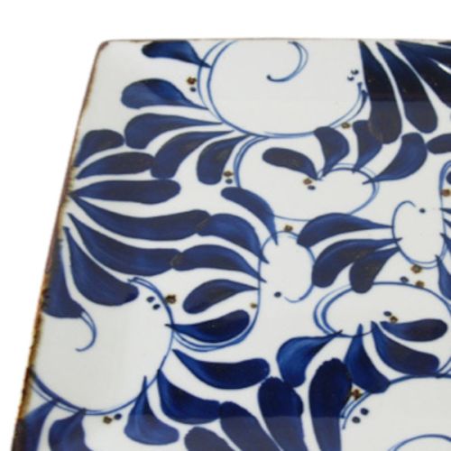 HASAMI WARE SAIKAI POTTERY KARAKUSA SQUARE PLATE 27CM