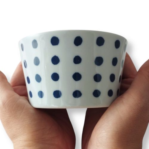 HASAMI WARE STORAGE BOWLS WITH LIDS SET OF 3