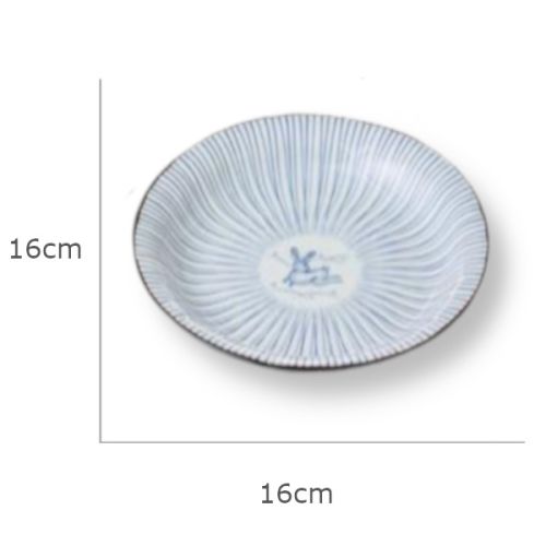 HASAMI WARE TRADITIONAL PATTERN 16CM PLATE SET OF 5