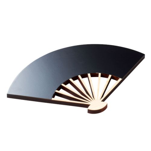 JAPANESE CYPRESS SENSU-STYLE PLATE