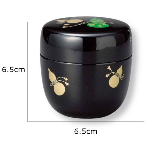 JAPANESE TEA CEREMONY NATSUME MATCHA CADDY BLACK GOURD