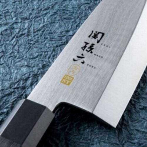 KAI SEKI MAGOROKU KINJU STAINLESS STEEL DEBA KNIFE 180MM