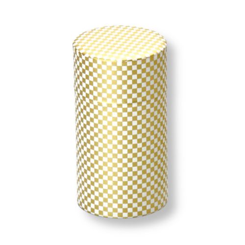 KENRAN TRADITIONAL PATTERN TIN TEA CANISTER