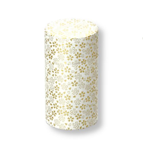 KENRAN TRADITIONAL PATTERN TIN TEA CANISTER