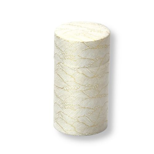 KENRAN TRADITIONAL PATTERN TIN TEA CANISTER