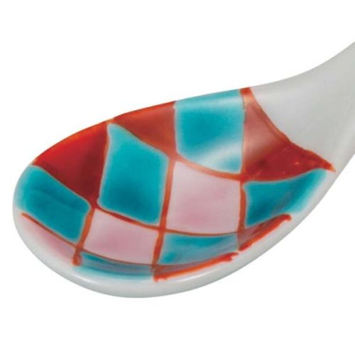 KUTANI WARE COLORFUL PORCELAIN SPOON SET OF 5