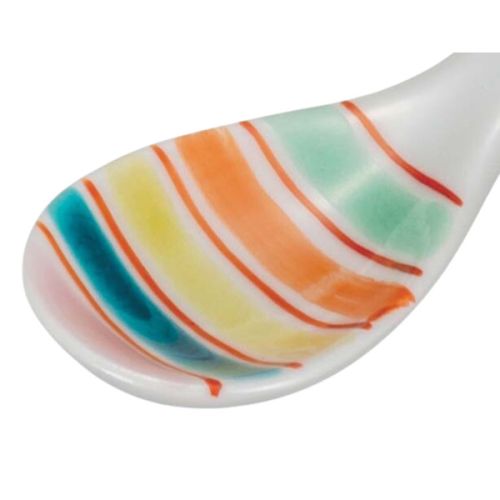 KUTANI WARE COLORFUL PORCELAIN SPOON SET OF 5