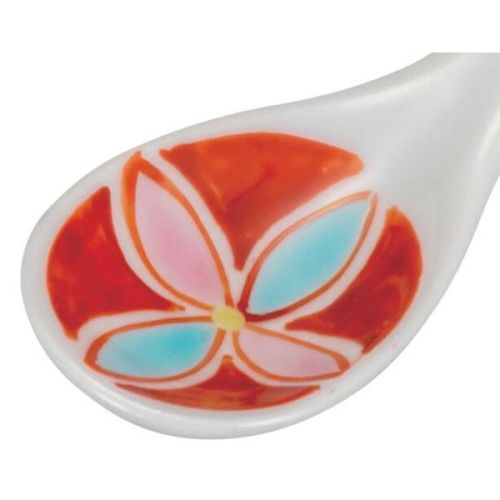 KUTANI WARE COLORFUL PORCELAIN SPOON SET OF 5