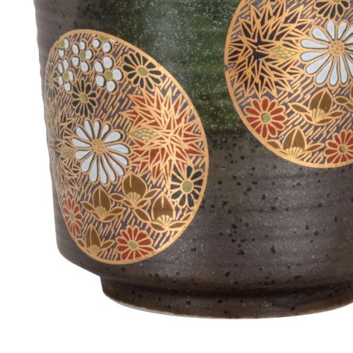 KUTANI WARE ELEGANT LUXURY FLOWER DESIGN MUG