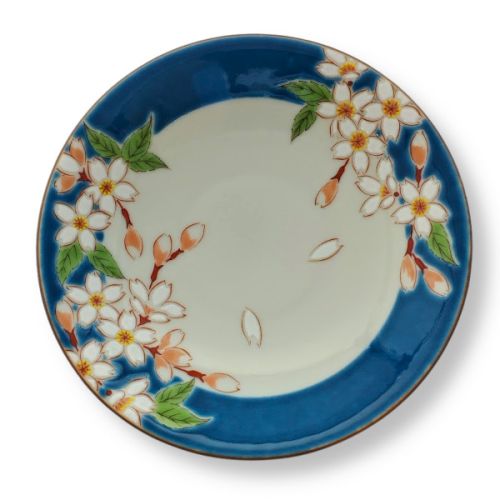 KUTANI WARE FOUR SEASONS FLOWER PLATES SET OF 5