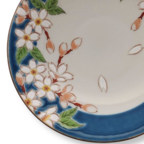 KUTANI WARE FOUR SEASONS FLOWER PLATES SET OF 5