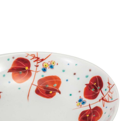 KUTANI WARE JAPANESE LANTERN PATTERN BOWL