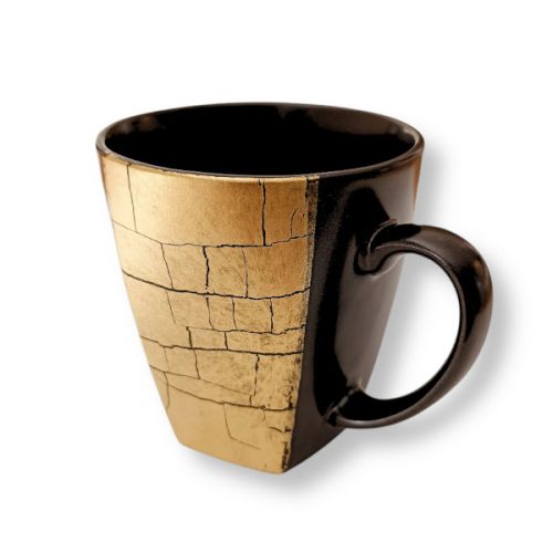 KUTANI WARE KINPAKU-SAI GOLD LEAF JAPANESE PORCELAIN MUG