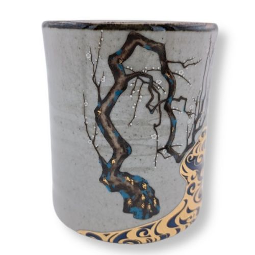 KUTANI WARE JAPANESE KOURINBAI YUNOMI LARGE TEACUP
