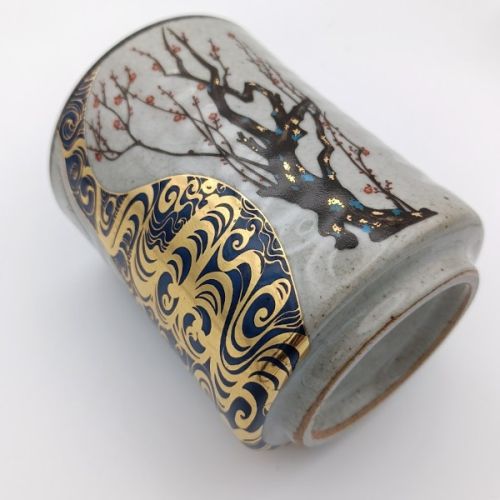 KUTANI WARE JAPANESE KOURINBAI YUNOMI LARGE TEACUP