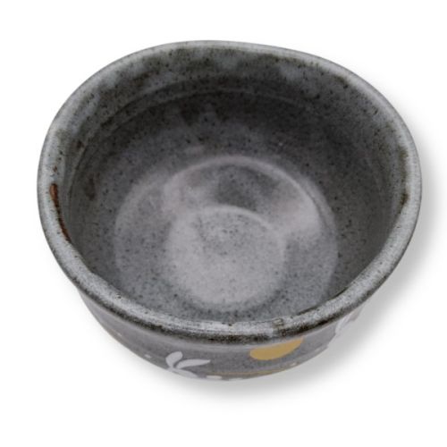 KUTANI WARE MATCHA BOWL GOLDEN MOON RABBIT