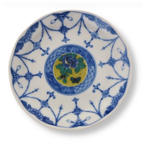 KUTANI WARE YOSHIDAYA PATTERN PLATE SET OF 5
