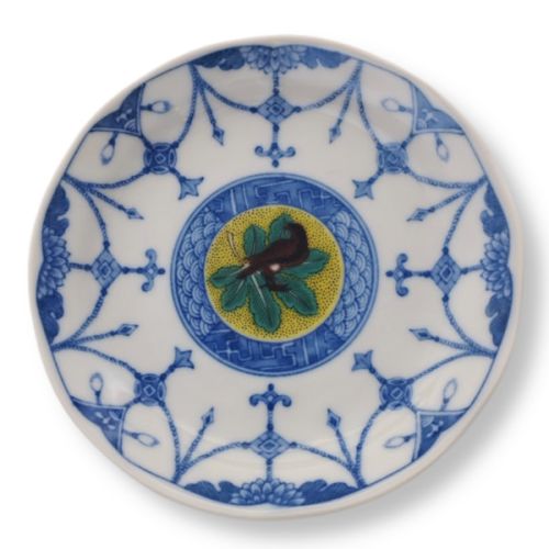 KUTANI WARE YOSHIDAYA PATTERN PLATE SET OF 5