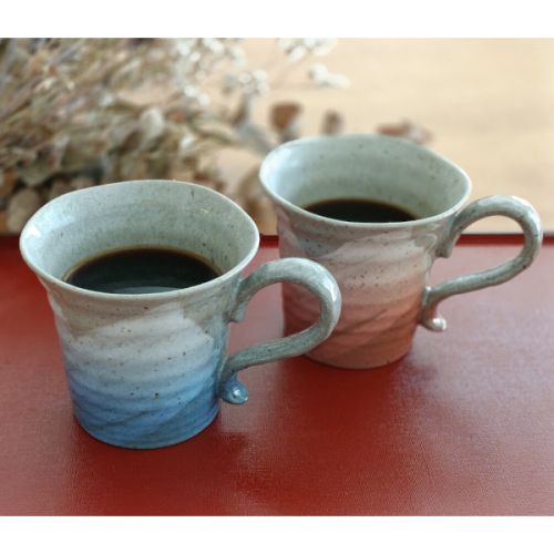 KUTANI WARE YUSAI GLAZED JAPANESE CERAMIC MUG CUP