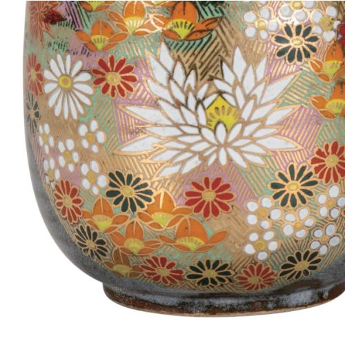 KUTANI WARE FLORAL MULTICOLOR MUG WITH BOX
