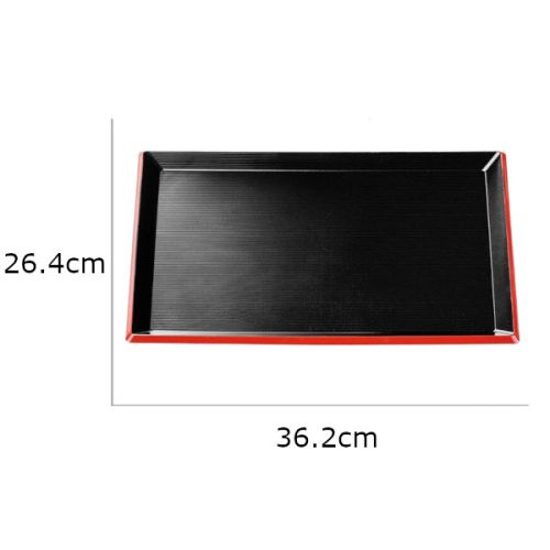 FUKUI CRAFT LACQUERWARE NON-SLIP DISHWASHER SAFE OBON TRAY 37CM