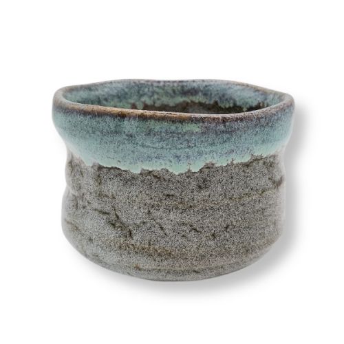 MINO WARE AOSHINO BLUE CERAMIC SMALL MATCHA BOWL
