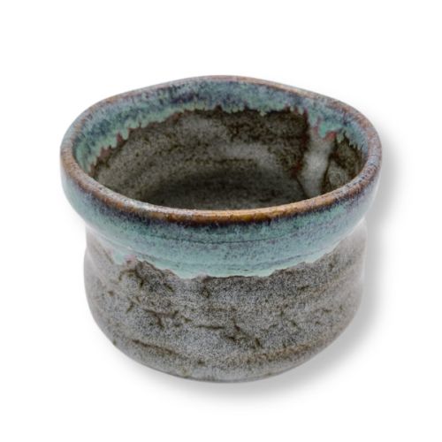 MINO WARE AOSHINO BLUE CERAMIC SMALL MATCHA BOWL