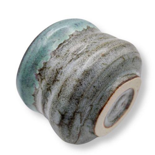 MINO WARE AOSHINO BLUE CERAMIC SMALL MATCHA BOWL