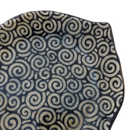 MINO WARE ARABESQUE PATTERN COFFEE CUP AND SAUCER