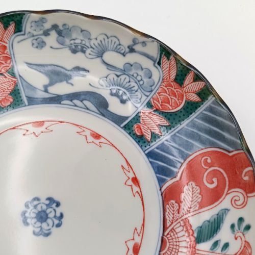 MINO WARE AUSPICIOUS DINOSAUR DESIGN LARGE PLATE 23CM