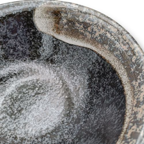 MINO WARE BLACK BRUSH STROKE JAPANESE BOWL MADE IN JAPAN