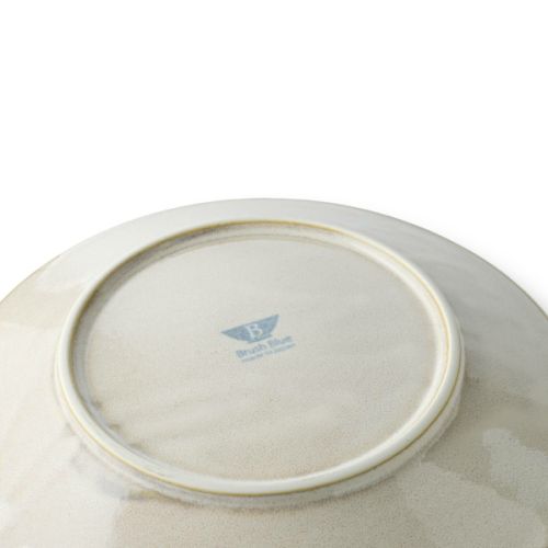 MINO WARE BRUSH BLUE KARAKUSA ARABESQUE DINNER PLATE 