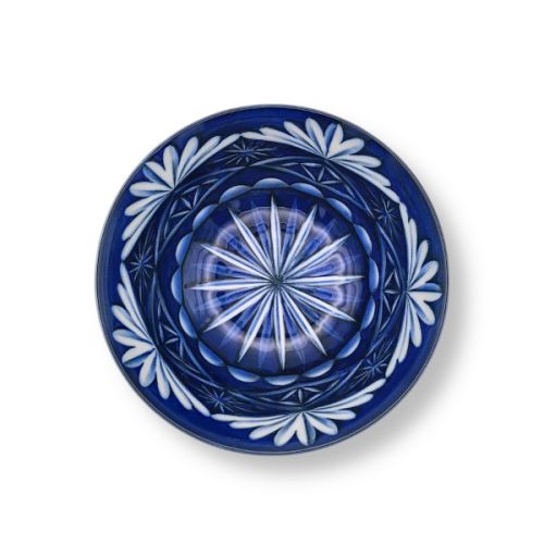 MINO WARE EDO KIRIKO STYLE PORCELAIN BOWL AND CHOPSTICK PAIR SET