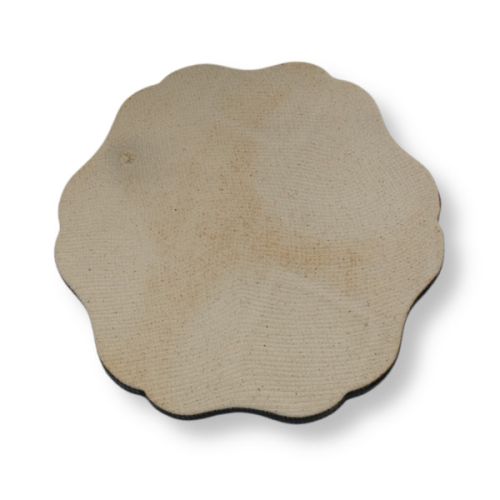 MINO WARE GREEN FLOWER SHAPED PLATE